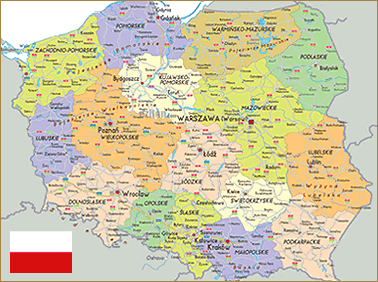 Map of Polonia